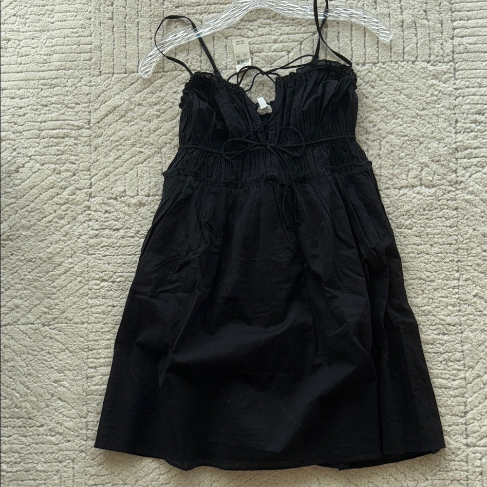 aerie Black Spaghetti Strap Sundress